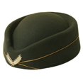 thumbnail image 1 of CUITING Chapeau d'Hôtesse Chapeau Béret Uniforme Formel pour Femmes Cosplay, 1 of 21