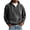Black, variant on WIZUTIZ Men's Quarter Zip Hoodie Solid Color Pullover Sweatshirt for Men Casual Wear Athletic Hooded Sweatshirt with Kangaroo Pocket for Cozy Fall Winter Streetwear Tops