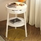 thumbnail image 4 of Mesa de centro moderna con estantería de almacenamiento en cajones | Plástico | 35x35x52cm | Blanco, Rosa, Beige, Verde | Montaje sencillo, decoración del dormitorio, salón, oficina, 4 of 6