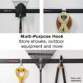 thumbnail image 2 of Rubbermaid Garage FastTrack Rail Multi-Purpose Hook, Satin Nickel, 2 of 6