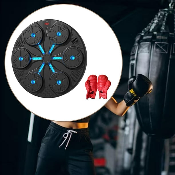 Machine De Boxe Musicale Intelligente – 9 Vitesses, LED, Sans Perçage, 33,5x36,5 Cm