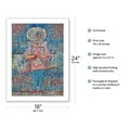 thumbnail image 2 of Boy in Fancy Dress - From an Original Color Painting by Paul Klee c.1931 - Fine Art Matte Paper Print (Unframed) 18x24in, 2 of 4
