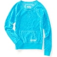 thumbnail image 1 of Aeropostale - Sudadera de terciopelo con estampado animal para mujer, azul, extragrande Aeropostale Camisa de entrenamiento, 1 of 1