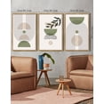 thumbnail image 4 of Drsoum Leaf Wall Art 16x24in3pcs Natural Framed Green Botanical Boho Printing Minimalist for Bathroom Prints, 4 of 6