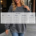 thumbnail image 7 of Lmnyox Ribbed Sweatshirts for Women Loose Crew Neck Oversized Pullover Fashion Casual Sweatshirts, 7 of 7
