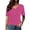Pink, variant on Womens Summer Tops, Women's Letter Print Loose Long Sleeve V Neck T Shirt Green L