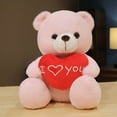 thumbnail image 3 of HugLove Bear Toy 11 Inch Soft Stuffed Animal Pillow Doll Cuddly Comfort For Valentine's Day Home, 3 of 3