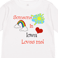 thumbnail image 4 of Inktastic Someone in Iowa Loves Me Boys or Girls Long Sleeve Toddler T-Shirt, 4 of 5