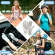 thumbnail image 3 of Guantes de protección UV para mujer, guantes transpirables para el sol, guantes antideslizantes para pantalla táctil para conducir, ciclismo, golf, senderismo, pesca, 1 par (gris blanco), 3 of 5