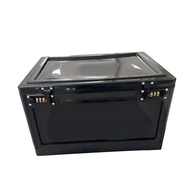 Caja de almacenamiento con cerradura con contraseña, caja de almacenamiento Negro