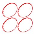 thumbnail image 1 of Guardia de Protectores de Llanta de Ruedas, Anillo de Protección de la Llanta de la Rueda de 4 piezas para atrapar el desgaste anti -choque de nylon rojo resistente para el, 1 of 7