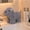 Gray Dog, variant on Dog-shaped hand towel, bathroom microfiber towel, soft water-absorbent chenille hand puff Cute fuzzy animal hand drying puff, suitable for kitchen, bathroom and kids, lovely puppy home decoration
