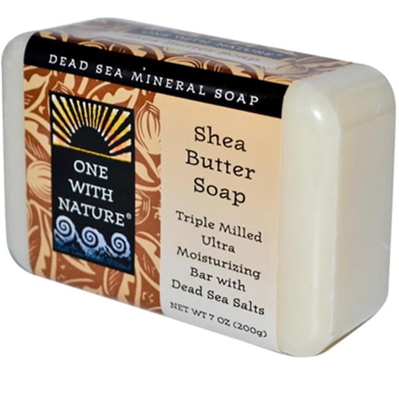 One With Nature Dead Sea Mineral Shea Butter Soap - 7 Oz