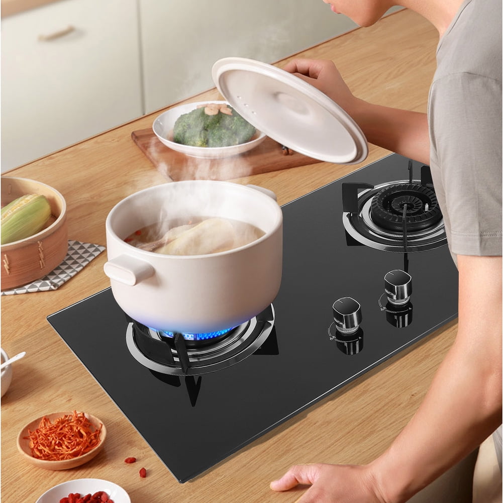 Ymiko Kitchen Appliance,Gas Cooker,Household 2 Burners Liquefied Gas Stove Cooker Kitchen Cooking Accessory Appliance Cookware