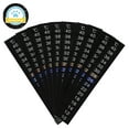 thumbnail image 2 of Stick-On Digital Temperature Thermometer Strip Black 10Pcs 5.1X0.7X0.1In, 2 of 6
