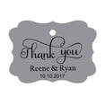 thumbnail image 1 of 100 PCS Thank You Custom Made Hang Tags Personalized Wedding Favor Gift Paper Tags, 1 of 1