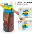 thumbnail image 4 of Fry Leela Futurama Kid's Insulated Water Bottle With Straw Vacuum Stainless Steel Cup Leak-Proof Toddler Thermoses Water Cup For Children, 4 of 8