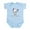 Sky Blue, variant on CafePress - Greek Lizzy Delta Phi Epsilon Infant Bodysuit - Baby Light Bodysuit, Size Newborn - 24 Months