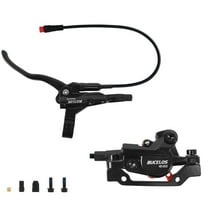 BUCKLOS HD-E635 Hydraulic Brake set 2-Pistons Front&Rear 1100mm/1800mm E-Bike Electric Power Off Hydraulic Disc Brake Set Aluminum Alloy Caliper Lever for ebike/Scooter/MTB Mountain Bike