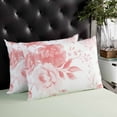 thumbnail image 4 of Pink Floral Art Throw Pillow Cover 12 x 20 Inch Decorative Pillow Cover Watercolor Botanical Spring Flowers Lumbar Pillowcase Seasonal Rectangle Cushion Case for Couch Sofa Bed Living Room, 4 of 7