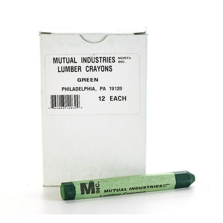 UPC: 0764083161392 | Mutual Industries Lumber Crayons Green 12/Box 16100-39