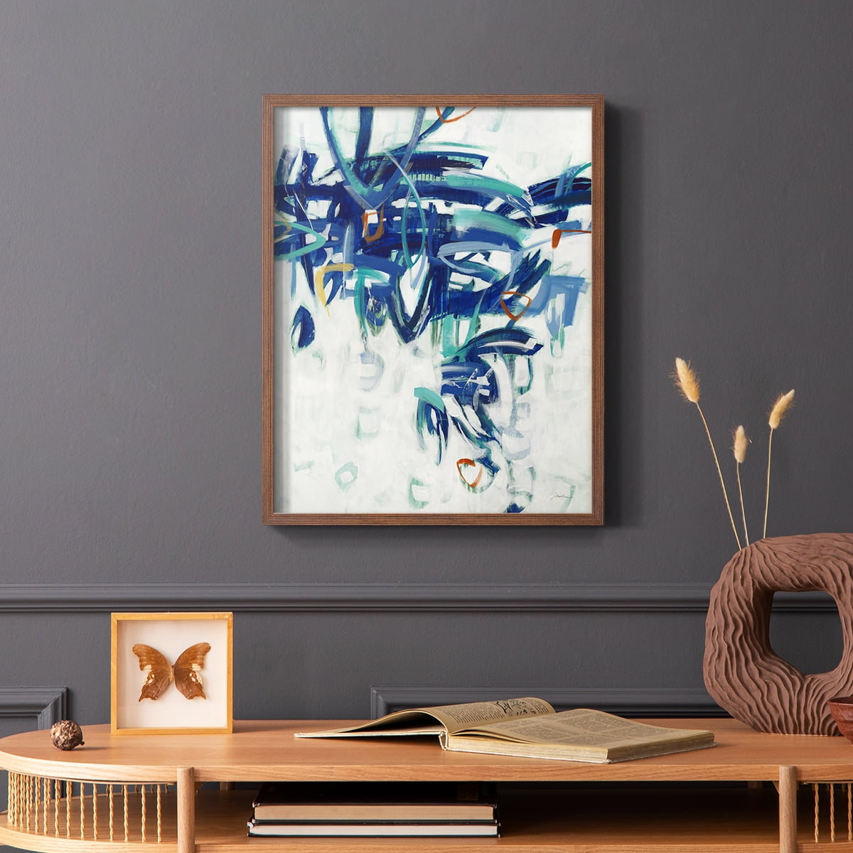 Child's Play I in Paper Solid Wood 8 x 10 Framed Print