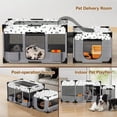 thumbnail image 6 of Portable Cat Playpen Pet Dog Playpen Kitten Puppy Play Pen for Indoor/Outdoor Collapsible Cats Cages Enclosed Tent with Carrying Case PVC Pipe Frame 600D Oxford 39 x 24 x 22, 6 of 9