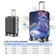 thumbnail image 4 of Gukieu Cloud Cute Rabbit Print Suitcase Protective Cover, Elastic Zipper Buckle Suitcase Protective Cover, Suitable for Travel, Business Trip-Medium, 4 of 7