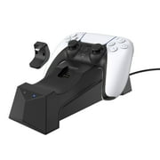 Sony PlayStation 5 Slim Disc with Extra Sterling Silver Controller, Dual Charging Dock and MightySkins Decal Voucher