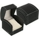 thumbnail image 1 of Estuche organizador de relojes de poliuretano negro de 2 piezas para hombre y mujer, ideal para viajes y exhibición, elegante joyero y caja de almacenamiento, 1 of 7