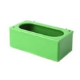 thumbnail image 4 of Methold Plástico verde comida agua tazón tazas loro pájaro palomas jaula taza alimentador alimentación Suministros de alimentación y agua para mascotas Verde L, 4 of 6