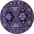 thumbnail image 1 of Ahgly Company Indoor Round Persian Blue Traditional Area Rugs, 8' Round, 1 of 4