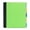 Green, variant on Mintra Durable Premium Spiral Notebook (5 Subject - Green) - Fabric Covered Coils, Adjustable Pocket Folders, 200 Sheets