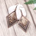 thumbnail image 1 of Cheers Bohemian Women Hollow Rhombus Pendant Thread Dangle Drop Hook Earrings Jewelry, 1 of 2