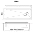 thumbnail image 2 of Ruvati USA RVH8433 45 in. Workstation Two-Tiered Ledge Kitchen Sink with Drop-in Topmount 16 Gauge Stainless Steel, 2 of 7