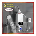 thumbnail image 2 of Instant Water Heater 5500W Portable Electric Heaters For Bathroom Hot Water Shower And Home Kitchen Heating ,Compact Design, 2 of 7