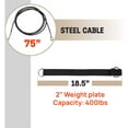 thumbnail image 2 of Yes4All Cable Pulley Attachment Full Set â 2-inch Olympic Bars Compatible LAT Pulldown Pulley & Home Gym Pulley, B. Black - Full, 2 of 7