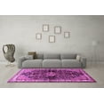thumbnail image 3 of Ahgly Company Indoor Round Persian Purple Traditional Area Rugs, 6' Round, 3 of 4