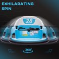 thumbnail image 4 of Qaba Auto Tamponneuse 12 V pour Tout-Petits avec Rotation à 360 Degrés, Bleu Pâle, 4 of 10