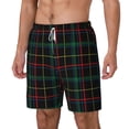 thumbnail image 2 of Gaeub Buffalo Plaid Dark Green Mens Swim Trunks Stretch Beach Shorts Quick Dry for Men Swim Shorts Swimwear with Pockets- Medium, 2 of 9