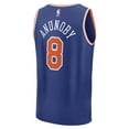 thumbnail image 3 of Men's Fanatics OG Anunoby Blue New York Knicks Fast Break Replica Player Jersey - Icon Edition, 3 of 3
