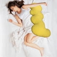 thumbnail image 4 of Almohadas, ropa de cama, almohada de embarazo para dormir, almohada de maternidad que soporta la espalda, las piernas, el abdomen y las caderas para embarazadas, almohada de embarazo de 99 cm para muj, 4 of 7