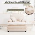 thumbnail image 6 of 46.9-Inch Wide Single Sofa, Comfort Upholstered Recliner with Ottoman, Home Furniture , Comfortable Seating, Great Halloween Gift Idea, 6 of 6