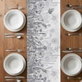 thumbnail image 4 of Table Runner 72 Inches Long for Kitchen Dining, Grey Wildflowers Dresser Scarf Farmhouse, Dining Table Decorations for Wedding/Parties, Modern Spring Floral Butterfly Plant 13 x 72 In, 4 of 8