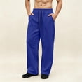 thumbnail image 7 of Sweatpants for Men Fleece Open Hem Straight Leg Athletic Joggers Baggy Sweatpants Open Leg Jogger Trouser Track Pants Sports, 7 of 7