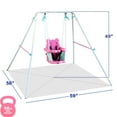 thumbnail image 2 of Sportspower Indoor/Outdoor My 1st Toddler Metal Swing with Safety Harness, Foldable Frame, 2 of 9
