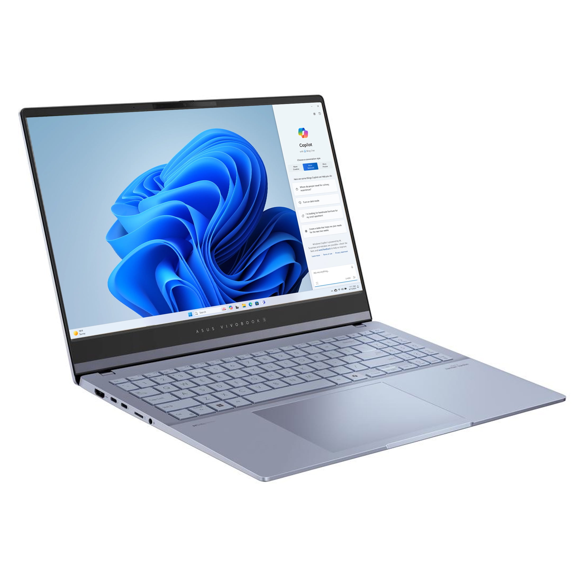 ASUS Vivobook S 15.6'' 3K OLED Laptop, Intel Core Ultra 7 ASUS Vivobook S 15.6'' 3K OLED Laptop, Intel Core Ultra 7