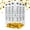 Gold Mylar, variant on Clover Products Premium Wedding Confetti Cannon – (6 Pack) White Biodegradable Paper Confetti Popper | Launches Confetti 20 – 25 feet | Party Poppers
