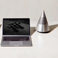 thumbnail image 3 of Premium Metal Bluetooth Speaker with Ambient Light, Hi-Fi 360° Surround Sound, 30W Desktop Wireless Speaker, Silver, 3 of 6