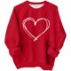 thumbnail image 4 of TaTaai Valentine's Day Oversized Sweatshirt, Christmas Holiday Pullover, Fleece Lined Long Sleeve Top for Youth, Cozy Photoshoot Casual Wear Gift, 4 of 8